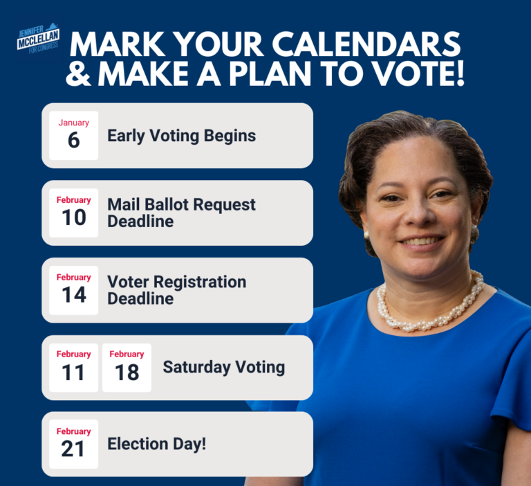 Voting Information Jennifer Mcclellan For Congress 5831