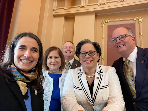 Senator McClellan with her colleagues in the Virginia State Seante